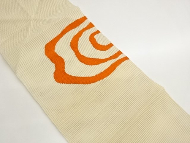SALE!! JAPANESE KIMONO / NAGOYA OBI FOR SUMMER / WOVEN ABSTRACT PATTERN 