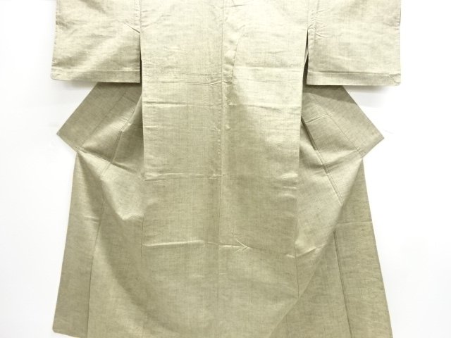 SALE!! JAPANESE KIMONO / ANTIQUE HITOE KIMONO / SILK / TSUMUGI / WOVEN STRIPE