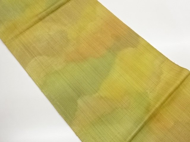 SALE!! JAPANESE KIMONO / NAGOYA OBI / PULP CLOTH / GINSAI / WOVEN ABSTRACT PATTERN 