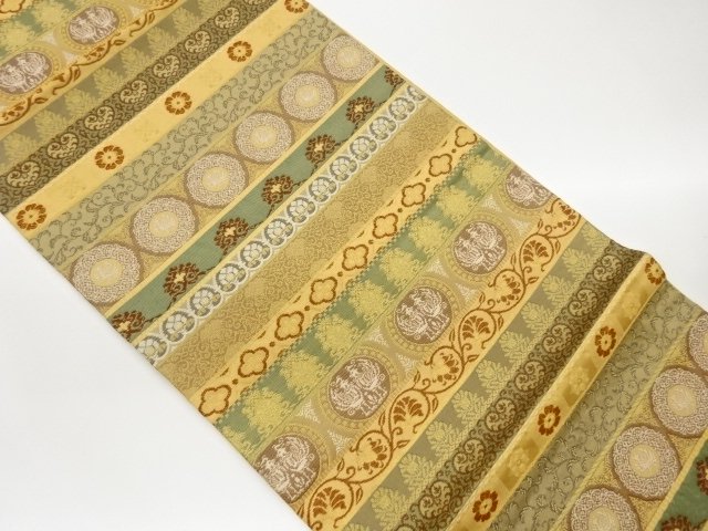 SALE!! JAPANESE HIRAKI NAGOYA OBI / WOVEN BIRDS