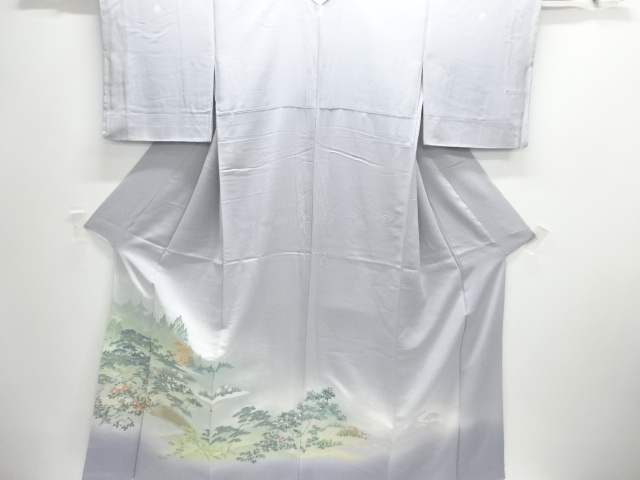 SALE!! JAPANESE KIMONO / IRO-TOMESODE / WOVEN SCENERY OF GARDEN