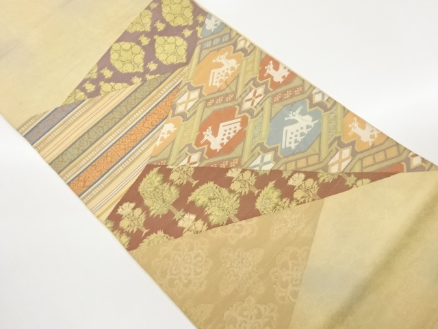 SALE!! JAPANESE FUKURO OBI / WOVEN CLASSICAL PATTERN