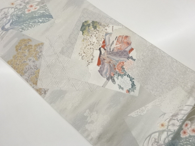 JAPANESE FUKURO OBI / WOVEN FLOWERS