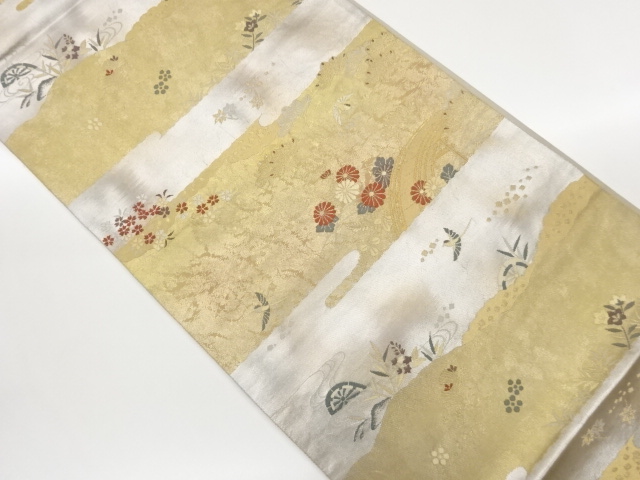 SALE!! JAPANESE FUKURO OBI / WOVEN SHOCHIKUBAI