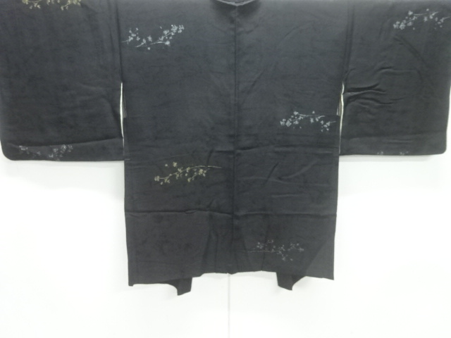 SALE!! JAPANESE ANTIQUE HAORI / TAISHO ROMAN STYLE / URUSHI / WOVEN PLANTS