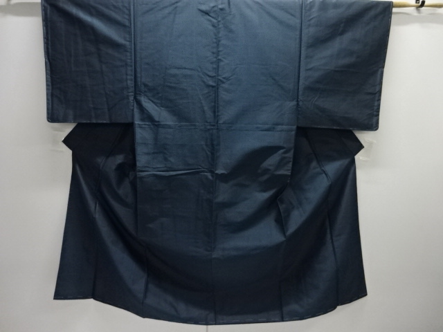 SALE!! JAPANESE KIMONO FOR MEN / UNUSED TSUMUGI / WOVEN GEOMETRIC PATTERN 