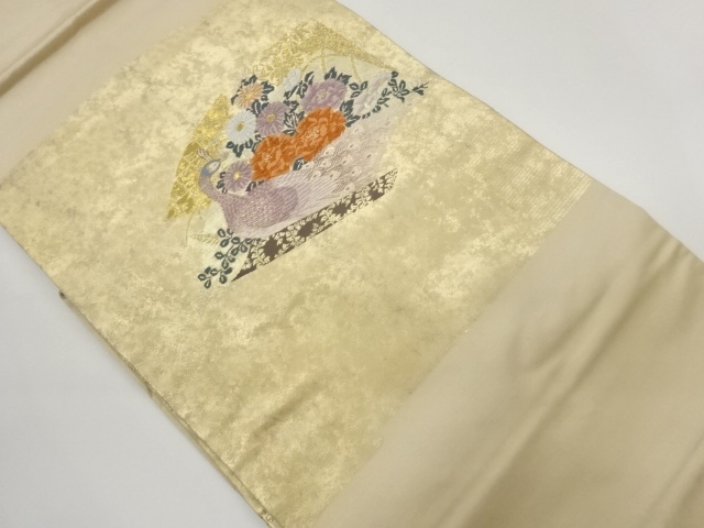 SALE!! JAPANESE NAGOYA OBI / WOVEN PEACOCK