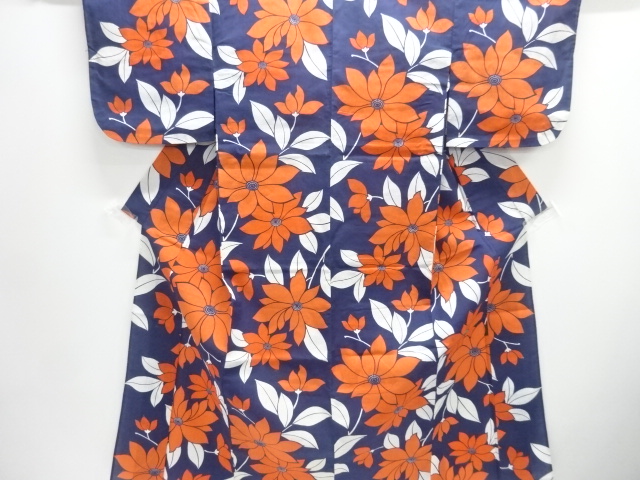 SALE!! JAPANESE KIMONO / YUKATA / COTTON / FLOWERS