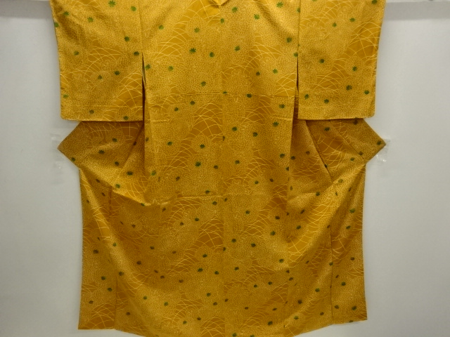 JAPANESE KIMONO / KOMON / SILK / CHIRIMEN / KIKU