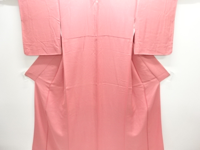 SALE!! JAPANESE KIMONO / IROMUJI / SILK / PLANT DYED / WEAVE PATTERN / SINGLE CREST