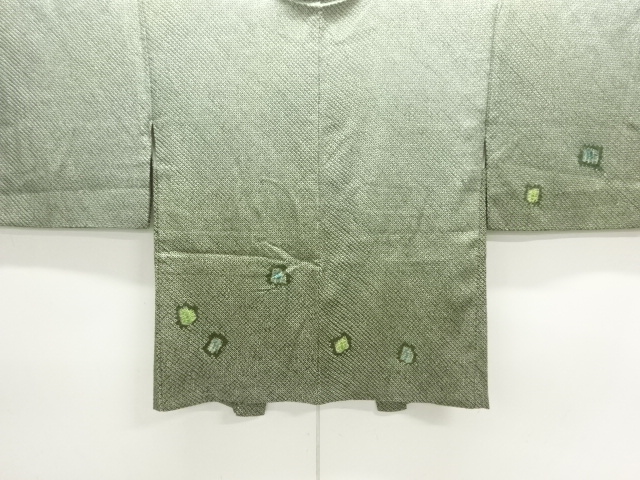 SALE!! JAPANESE KIMONO / ANTIQUE HAORI / SILK / ALL SHIBORI / GENJIKO PATTERN