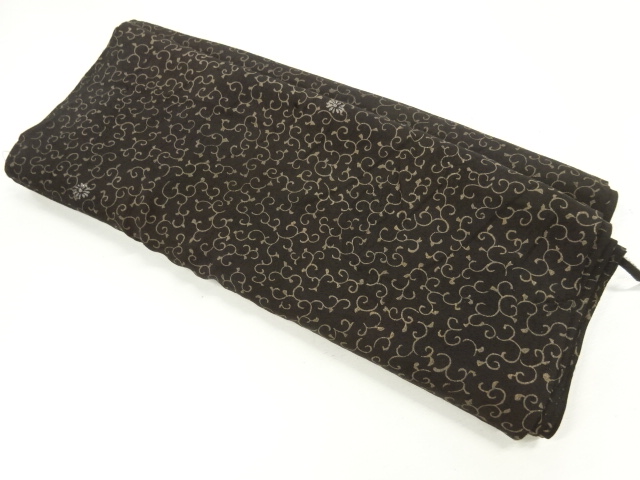 SALE!! JAPANESE KIMONO / ANTIQUE ARAIHARI FOR HAORI / SILK / KINSHA / ARABESQUE