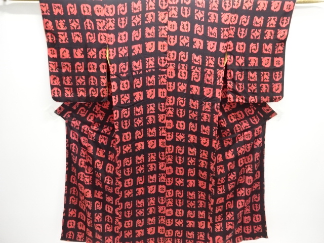 SALE!! JAPANESE KIMONO / ANTIQUE KIMONO / TAISHO ROMAN STYLE / KINSHA / ABSTRACT