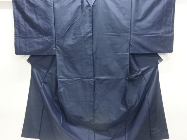 SALE!! JAPANESE KIMONO / MENS KIMONO ENSEMBLE / DORO OSHIMA TSUMUGI / WOVEN KIKKO KASURI PATTERN