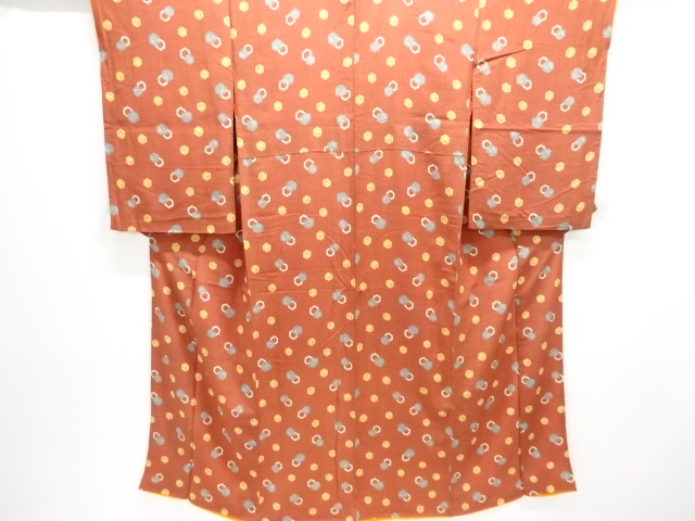 SALE!! JAPANESE KIMONO / ANTIQUE KIMONO / SILK / KINSHA / KIKKO WITH FLOWER