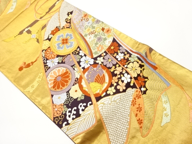 SALE!! JAPANESE FUKURO OBI / WOVEN TAGASODE PATTERN