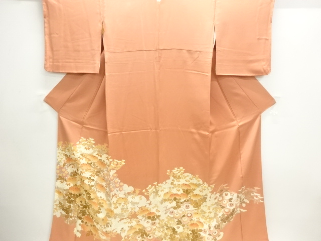 SALE!! JAPANESE KIMONO / IRO-TOMESODE / KIKU / ARTIST WORK