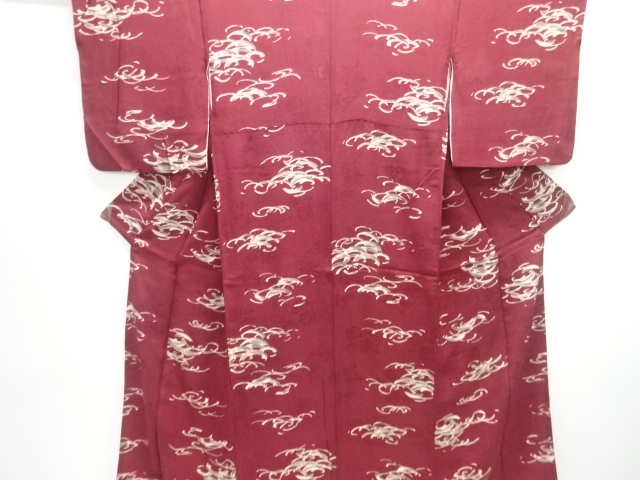 SALE!! JAPANESE KIMONO / ANTIQUE KIMONO / SILK / MON KINSHA / ABSTRACT PATTERN