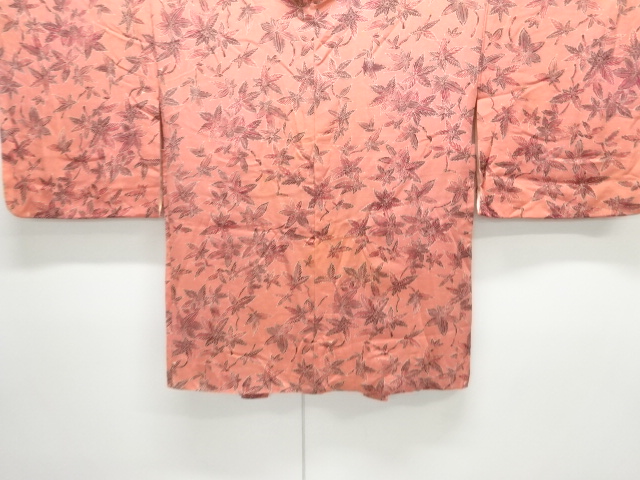 SALE!! JAPANESE KIMONO / ANTIQUE HAORI / SILK / KINSHA / MAPLE