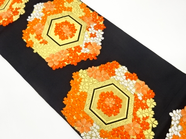 SALE!! Woven pouch obi with tortoiseshell and cherry blossom design