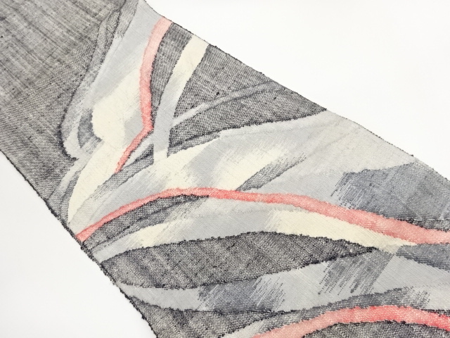 SALE!! JAPANESE NAGOYA OBI / MAWATA TSUMUGI / WOVEN ABSTRACT