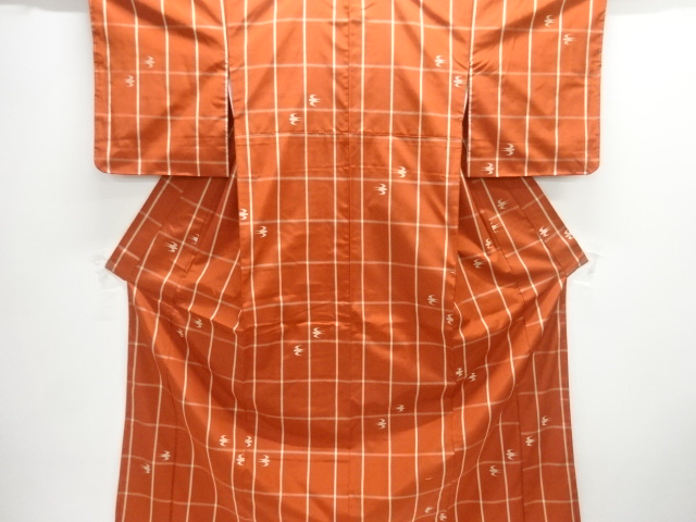 SALE!! JAPANESE KIMONO / TSUBAME KASURI WOVEN YONEZAWA TSUMUGI KIMONO ENSEMBL
