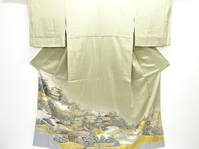 SALE!! JAPANESE KIMONO / ARTISTS PIECE / KYOTO LANDSCAPE PATTERN / ITTSUMON /