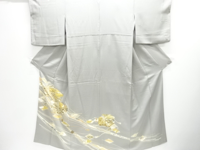 SALE!! JAPANESE KIMONO / IRO-TOMESODE / EMBROIDERY / BOX
