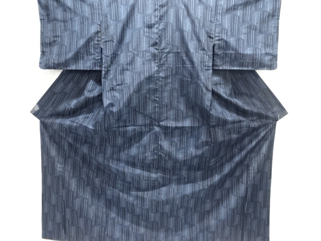 SALE!! JAPANESE KIMONO / ANTIQUE TORTOISESHELL PATTERN WOVEN TOKAMACHI TSUMUG
