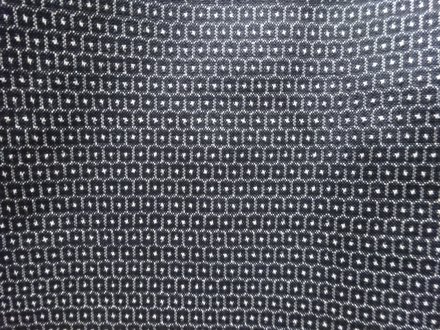 SALE!! JAPANESE KIMONO / ANTIQUE DORO OSHIMA TSUMUGI100 TORTOISESHELL MENS KI