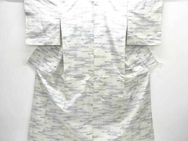 SALE!! JAPANESE KIMONO / ANTIQUE KASUMI PATTERN WOVEN TOKAMACHI TSUMUGI KIMON