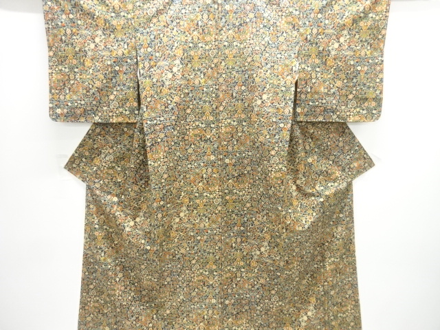 SALE!! JAPANESE KIMONO / UNUSED HANAKARA KIMONO FOR SUMMER PATTERN TSUMUGI KI