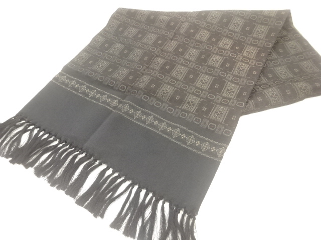SALE!! JAPANESE KIMONO / ABSTRACT PATTERN WOVEN SHAWL FOR MEN