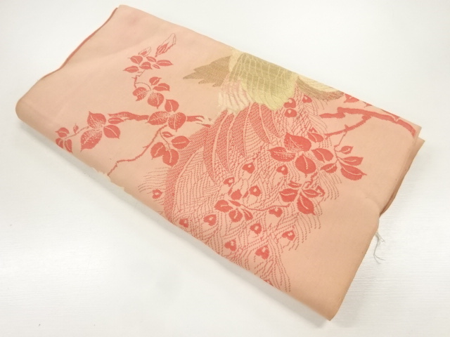SALE!! JAPANESE KIMONO / ANTIQUE FLOWER / BIRD PATTERN ARAI-HARI KIMONO