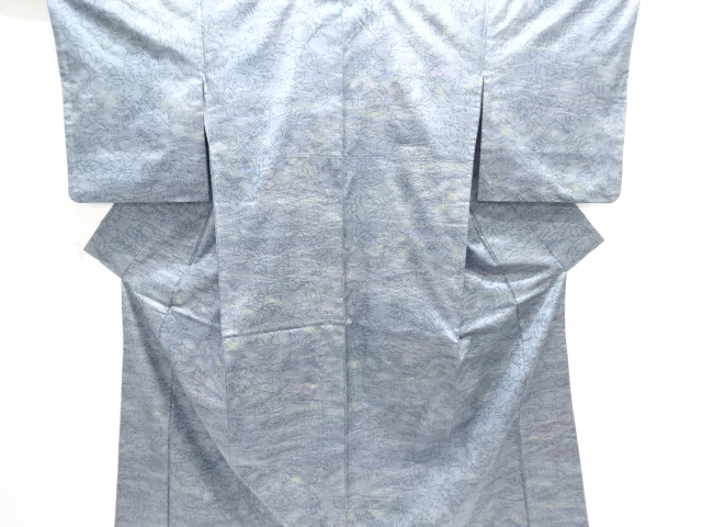 SALE!! JAPANESE KIMONO / TSUMUGI / WOVEN LEAVES