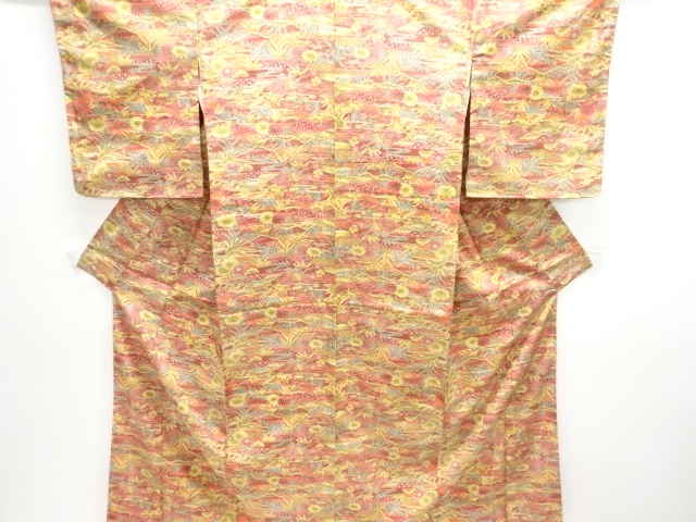 SALE!! JAPANESE KIMONO / KOMON / FLORAL PLANTS