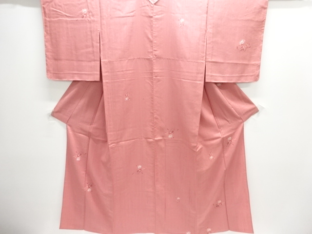SALE!! JAPANESE KIMONO / SHIBORI MARBLE-PATTERNED FLORAL VERTICAL FUSHI TSUMU