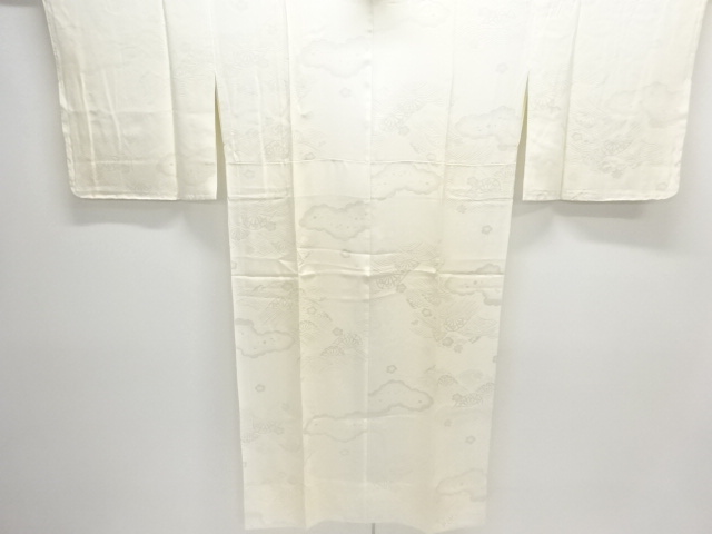 SALE!! JAPANESE KIMONO / UNUSED HITOEJUBAN / PLUM / MAPLE PATTERNS WOVEN A SI