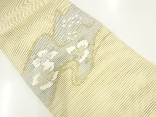 SALE!! JAPANESE KIMONO / RO-HANA PATTERN WOVEN NAGOYA OBI
