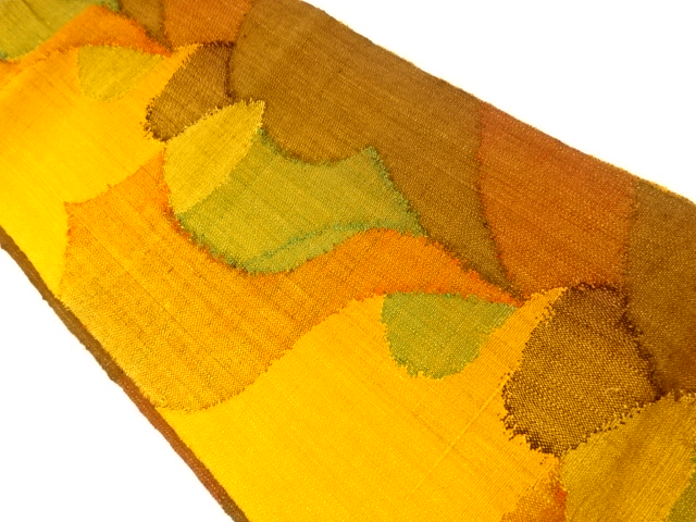 JAPANESE NAGOYA OBI / TSUMUGI / WOVEN ABSTRACT