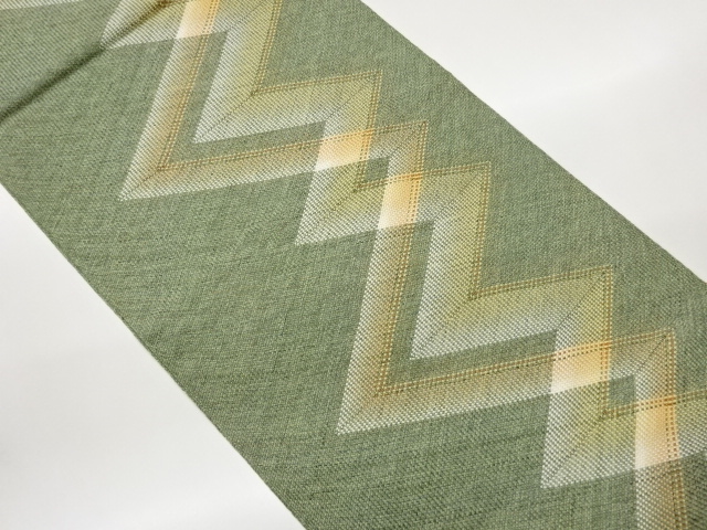 JAPANESE NAGOYA OBI / KUMI-ORI / WOVEN GEOMETRIC