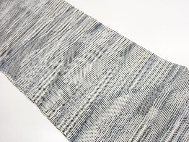 SALE!! JAPANESE NAGOYA OBI FOR SUMMER / WOVEN WAVY STRIPE
