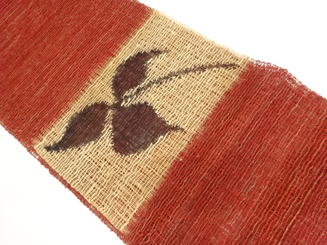 SALE!! JAPANESE NAGOYA OBI FOR SUMMER / TSUMUGI / WOVEN PLANTS