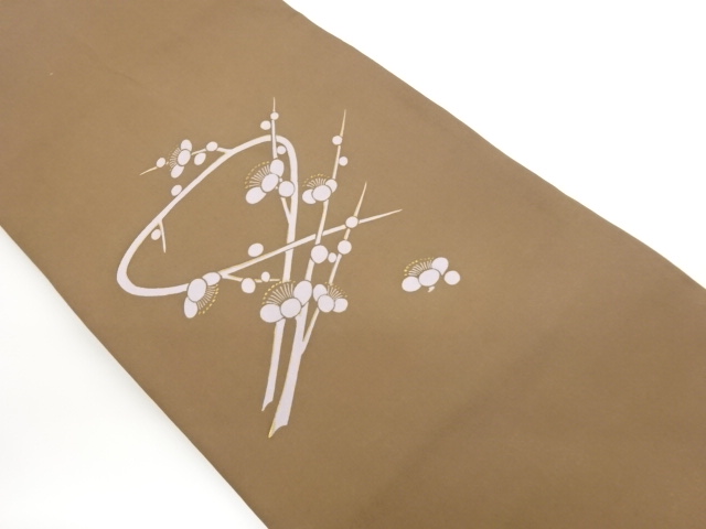 SALE!! JAPANESE KIMONO / NAGOYA OBI / SHIOZE / KINSAI / UME