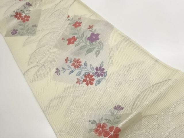 SALE!! JAPANESE FUKURO OBI FOR SUMMER / WOVEN NADESHIKO