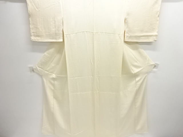 SALE!! JAPANESE KIMONO / ANTIQUE WHITE BROCADE KIMONO FOR SUMMER NAKAGI