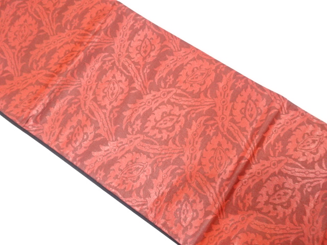 SALE!! JAPANESE KIMONO / ANTIQUE FUKURO OBI / WOVEN FLORAL SARASA