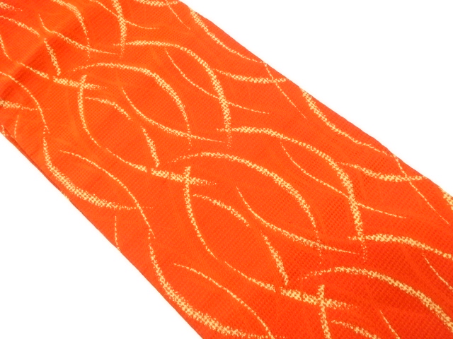 SALE!! JAPANESE KIMONO / ANTIQUE NAGOYA OBI / WOVEN ABSTRACT STRIPE