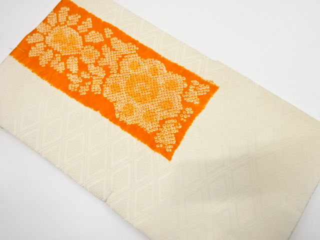 SALE!! JAPANESE KIMONO / ANTIQUE NAGOYA OBI / SILK / SHIBORI / FLOWER