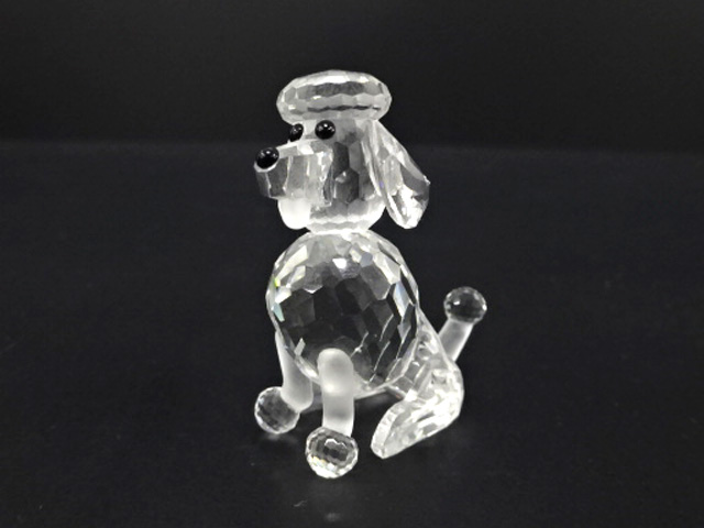 SWAROVSKI プードルの置物　スワロフスキー